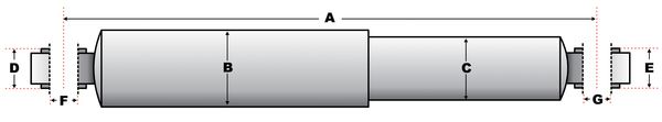 Амортизатор подвески FR, SMB, TR (340-514 O/O 20x55) арт. 0036114-JR (JSA019)
