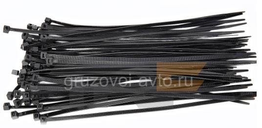 Хомут-стяжка пластиковый черный 300x6 (уп, 100шт) арт. TRF5068L60300