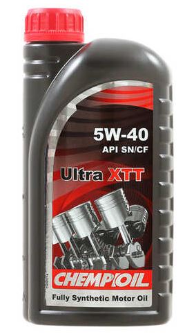 5W-40 Ultra XTT SN/CF, A3/B4, 1л (синт. мотор. масло)
