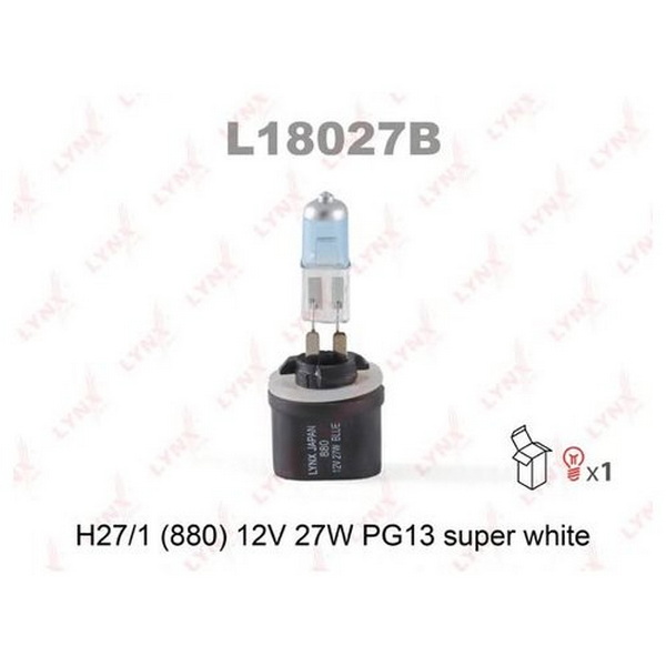 Лампа автомобильная 12V27W PG13 SUPER WHITE (C 31.8mm)