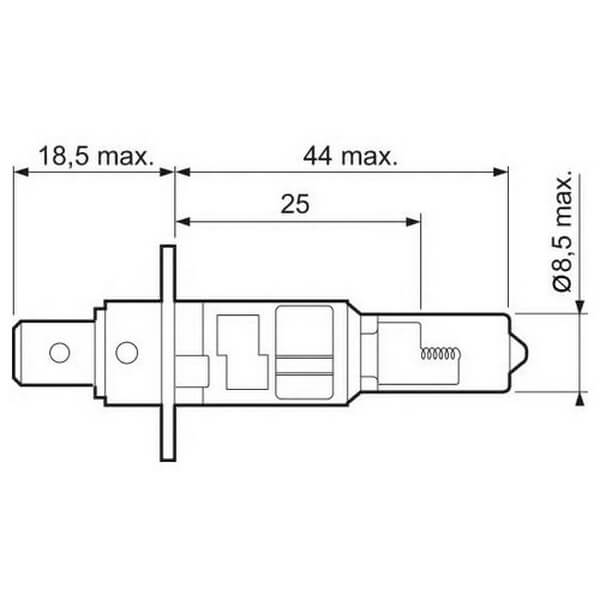 Лампа H1 Essential Standart 12V(55W) (картон)