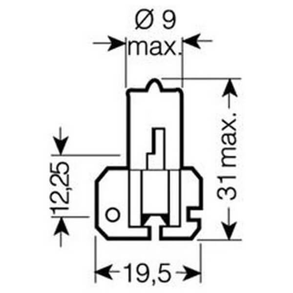 Лампа H2 12V 55W X511 ORIGINAL LINE (Складная картонная коробка)