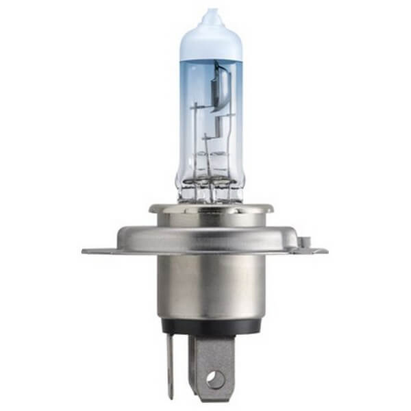 Лампа H4 12V- 60/55W (P43t) (абсолютно белый свет) WhiteVision ultra блистер (1шт.)
