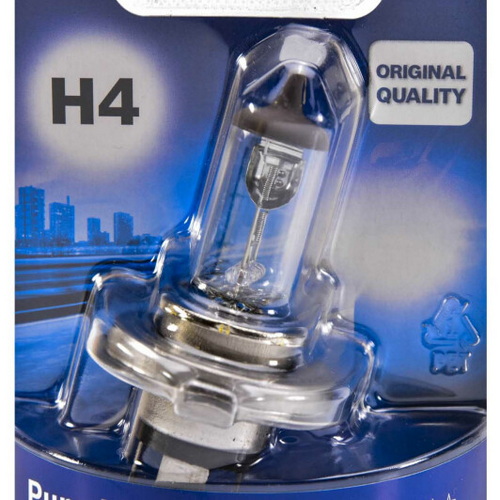 Лампа H4 12V 60/55W Pure light (блистер)