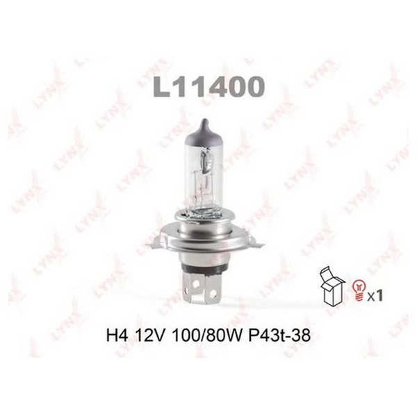 Лампа h4 12v100/80w p43t-38