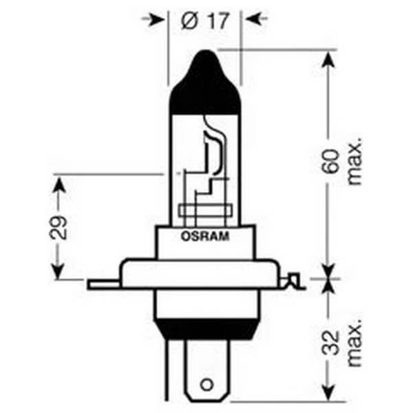 Лампа H4 24V 75/70W P43t TRUCKSTAR PRO (Складная картонная коробка)