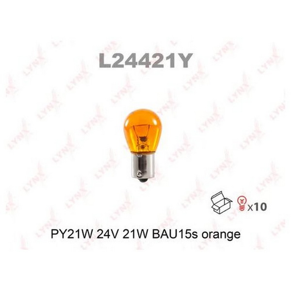 Лампа  py21w 24v21w bau15s amber