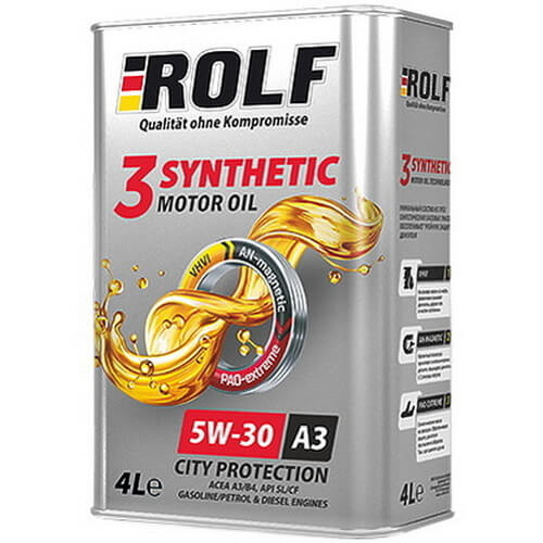 Масло ROLF 3-SYNTHETIC  5W30 ACEA A3/B4  1л "12"