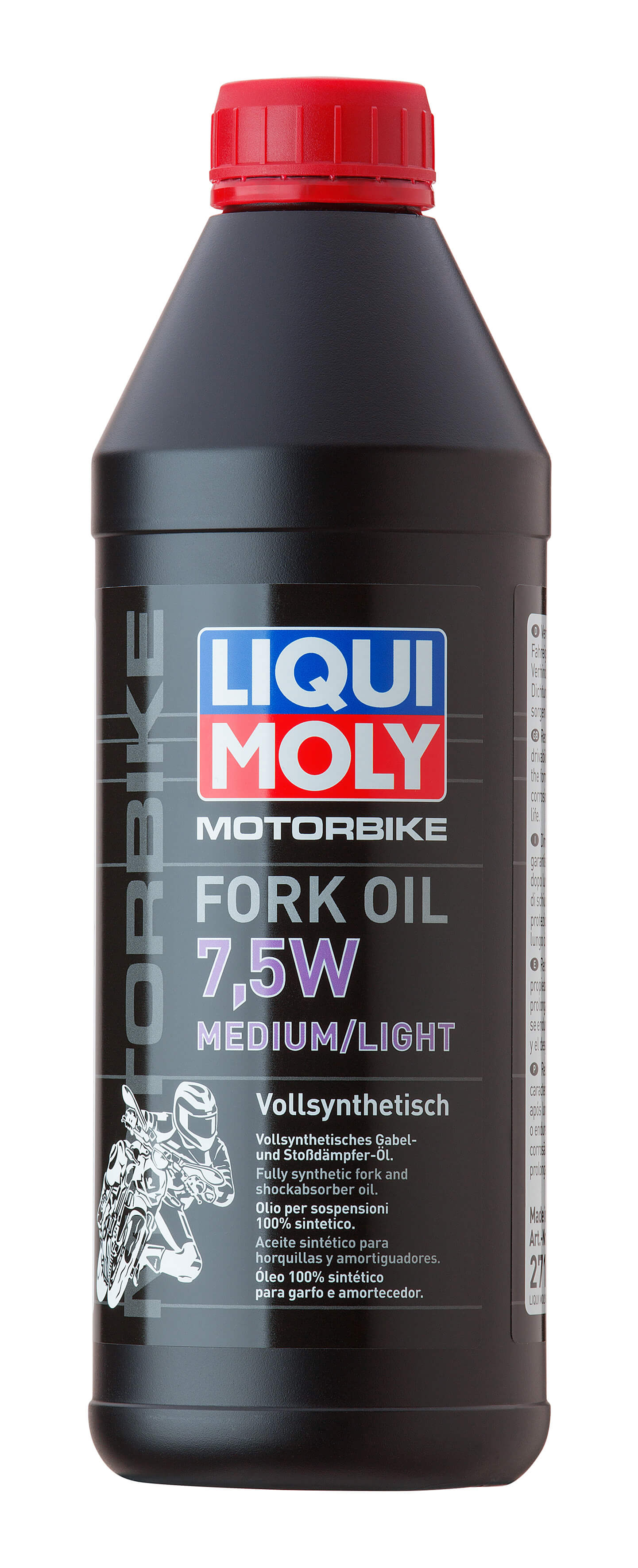 Масло для вилок и амортизаторов 7,5W (синтетическое) Motorbike Fork Oil Medium/Light 7,5W  1L