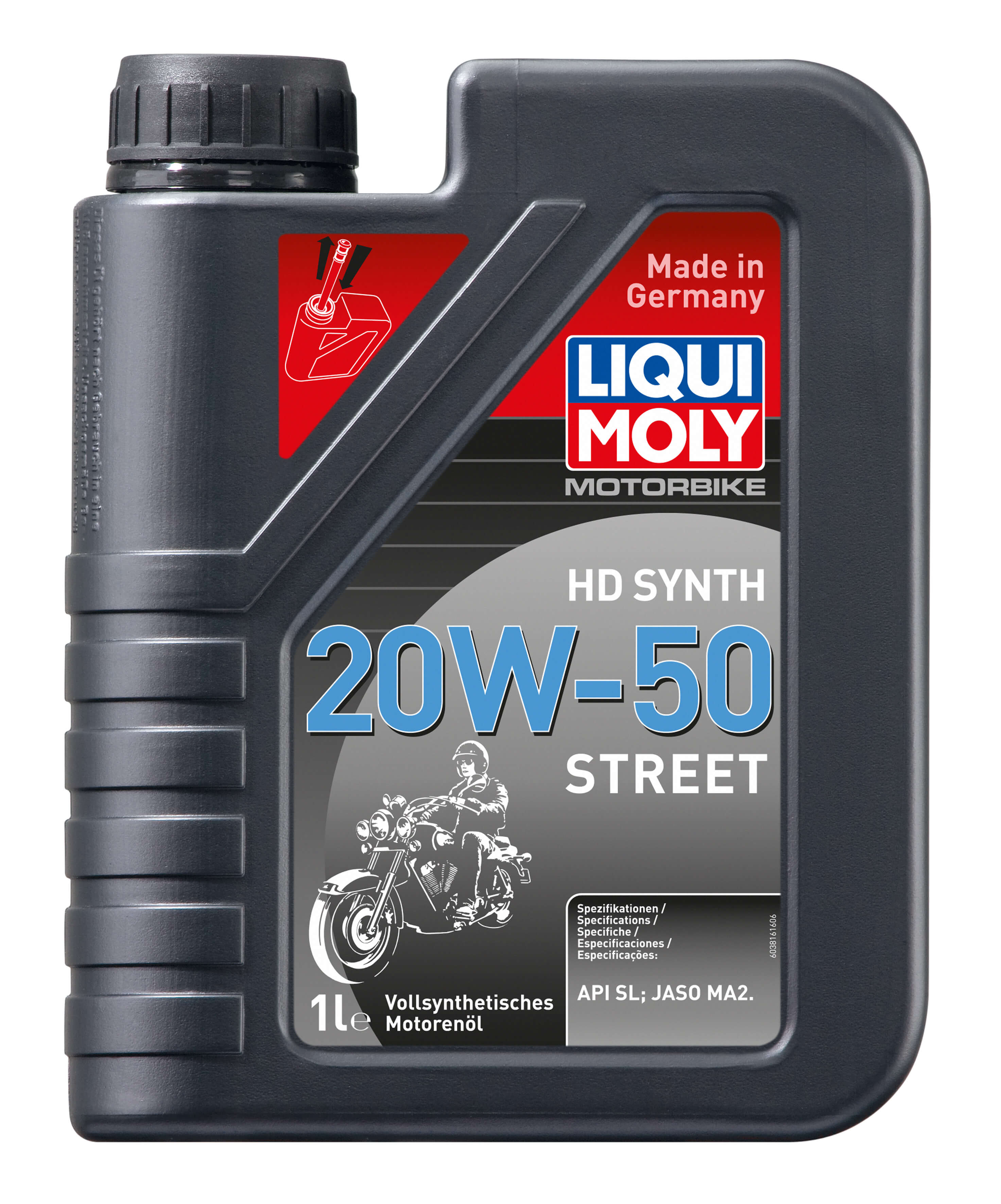 Масло моторное Motorbike 4T HD Synth 20W-50 Street (Синтетическое)  1L