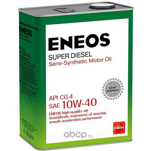 ENEOS Масло Super Diesel CG-4 полусинтетика 10W40 4л