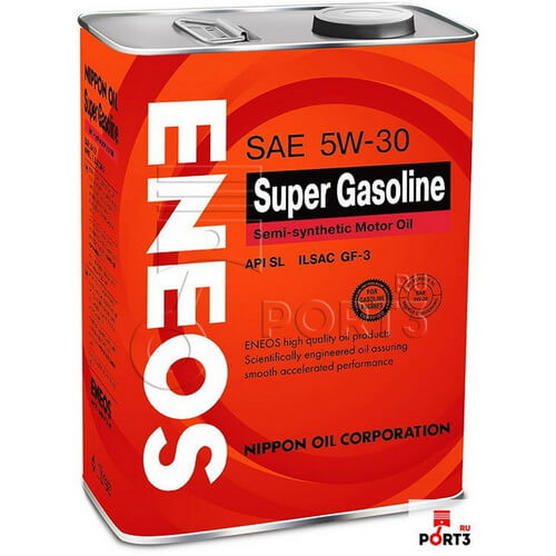ENEOS Масло Super Gasoline SL полусинтетика 5W30 4л