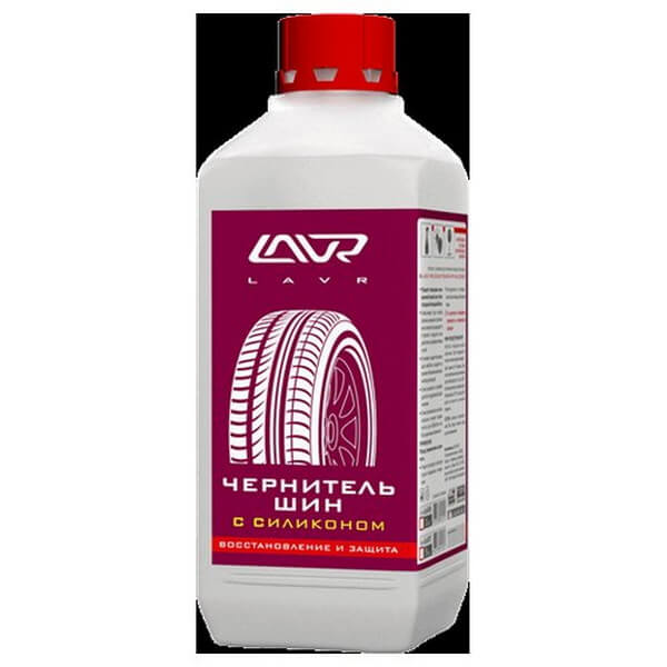 Чернитель шин с силиконом восстановление и защита LAVR Tire shine conditioner with silicone 1л