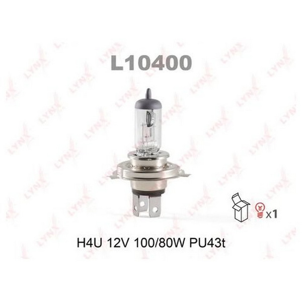 Лампа H4U 12V 100/80W PU43T