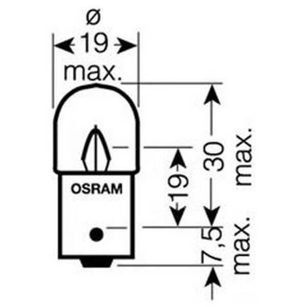 Лампа R5W 24V 5W BA15s ORIGINAL LINE качество оригинальной з/ч (ОЕМ) 1 шт.