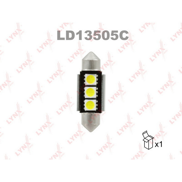 Лампа светодиодная LED C5W T11x35 12V SV8,5-8 SMDx3 7000K CANbus