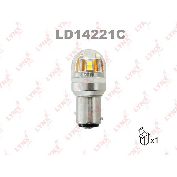 Лампа светодиодная LED P21/5W S25 12V BAY15d SMDx15 6800K CANbus
