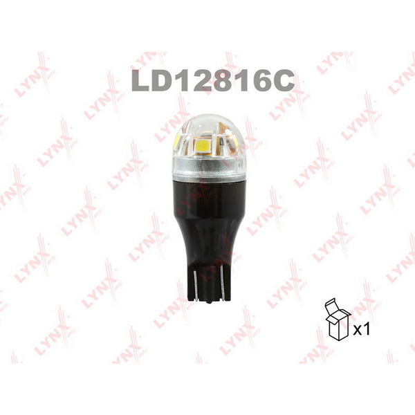 Лампа светодиодная LED W16W T15 12V W2,1x9,5d SMDx5 5500K CANbus