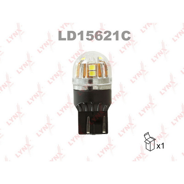 Лампа светодиодная LED W21/5W T20 12V W3x16q SMDx15 6800K CANbus