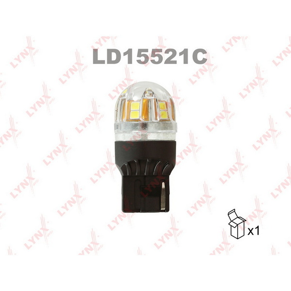 Лампа светодиодная LED W21W T20 12V W3x16d SMDx15 6000K CANbus