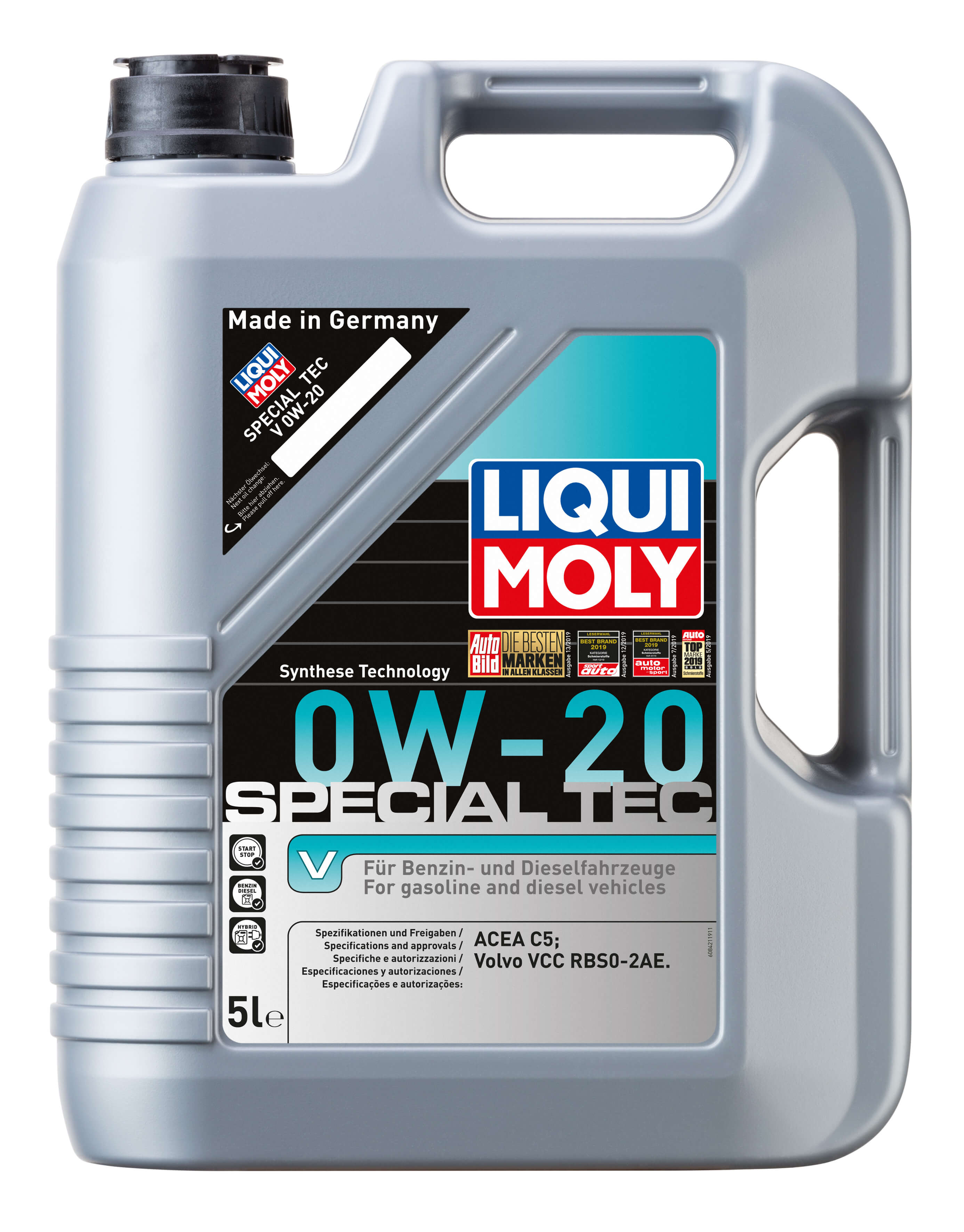 20632 LiquiMoly НС-синт. мот.масло Special Tec V 0W-20 C5 (5л)