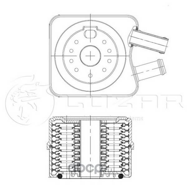 Радиатор масл. для а/м VW Passat B5 (96-) 1.8i/2.0i/1.9TDi