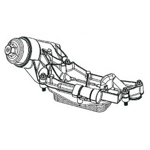 Радиатор масл. в сборе (теплообменник) Chevrolet Cruze (09-)/Opel Astra H (04-) 1.6i/1.8i (LOc 0504)