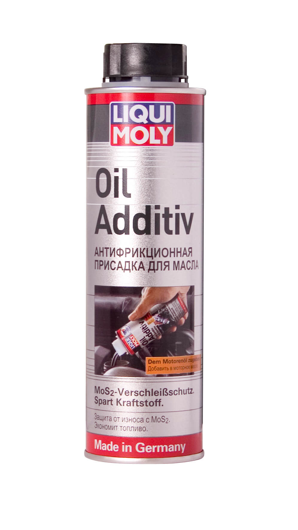Присадка антифрикционная с дисульфидом молибдена в моторное масло Oil Additiv  0,3L