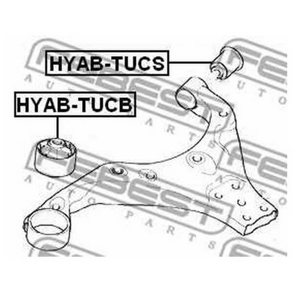 Сайлентблок рычага подвески Hyundai Tucson 04->10 переднего задний#