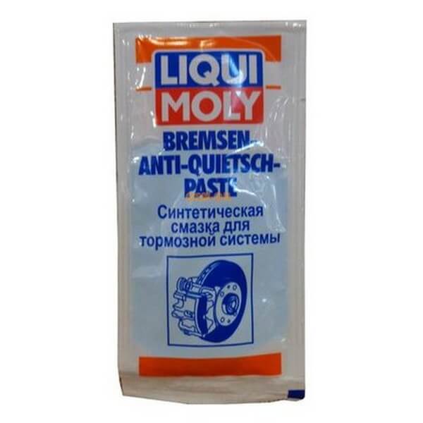 Купить Смазка синтетическая для тормозной системы Bremsen-Anti-Quietsch- Paste 0,01kg 7585 Liqui Moly в интернет магазине BIGSTO